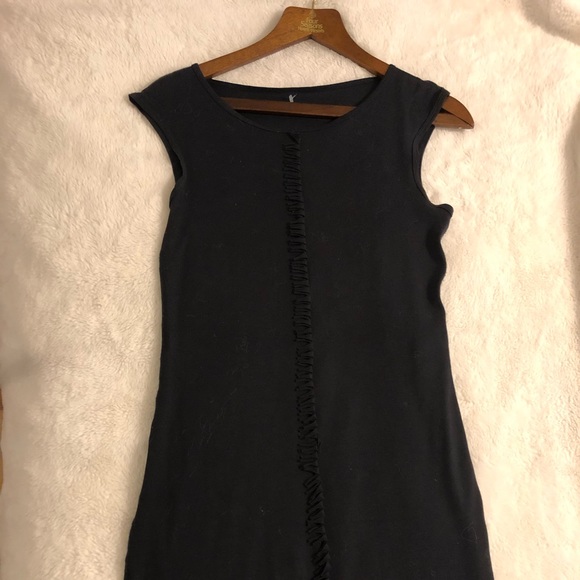 German Designer Marc Cain Midi Navy Dress - Picture 1 of 5